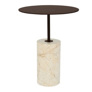 Table d'appoint Marbre et métal - Urban Nature Culture
