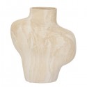 Ribbed ceramic beige vase - Urban Nature Culture