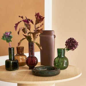 Vase Verre Arya green - Urban Nature Culture