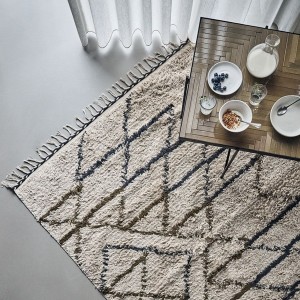 Indi Rug Off-white Cotton - House Doctor