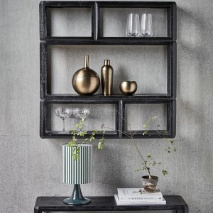 Etagère Murale Mono Manguier Noir - House Doctor