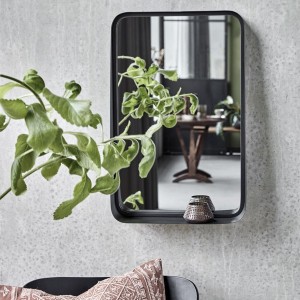 Miroir avec cadre Pejo Antiquité noire - House Doctor