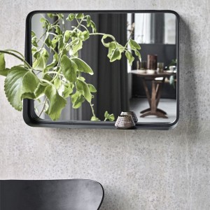 Miroir avec cadre Pejo Antiquité noire L - House Doctor