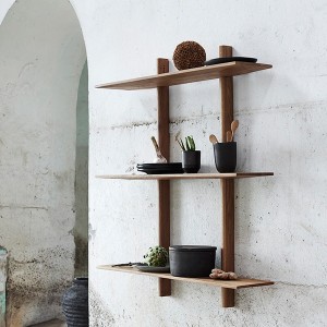 Natural Light Oak Shelving System - Muubs