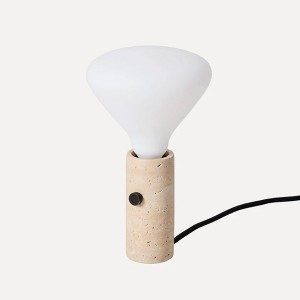 Lampe de table Core Travertin - Made by Hand
