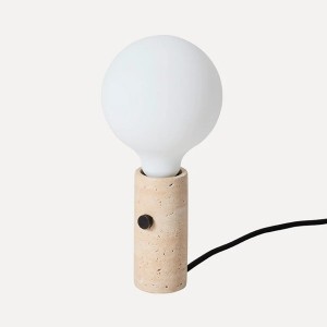 Lampe de table Core Travertin - Made by Hand