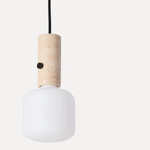 Core Tranvertin pendant light - Made By Hand