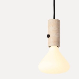 Core Tranvertin pendant light - Made By Hand