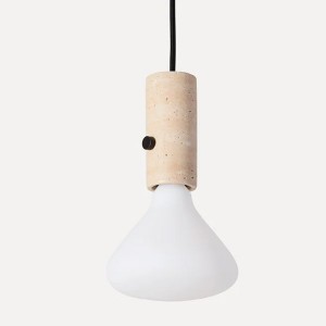 Core Tranvertin pendant light - Made By Hand