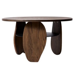 Table Basse Ishi - Design Japonais en Chêne avec Huile Foncée