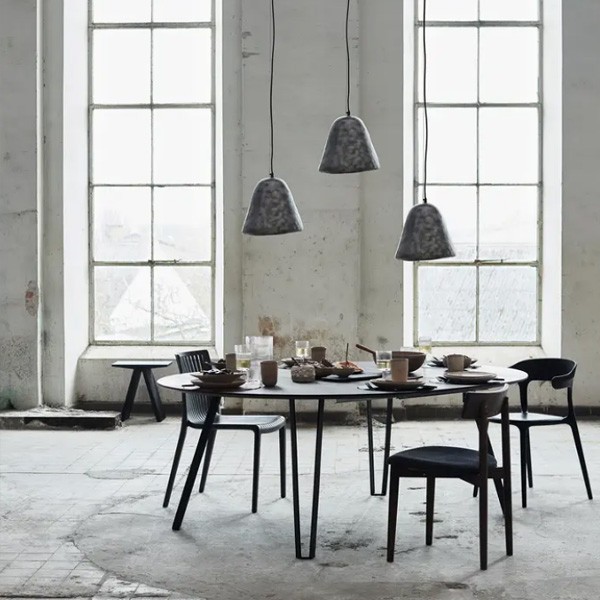 Suspension Hima en Acier Patiné – Lampe Industrielle pour Ambiance Cosy