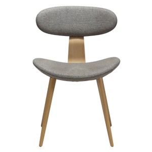 Chaise BUCKLE gris clair - Dan Form