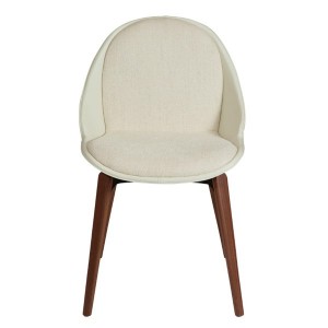Arch chair cream fabric and oak - Dan Form