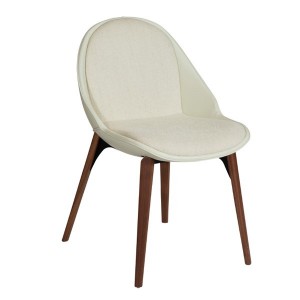 Arch chair cream fabric and oak - Dan Form