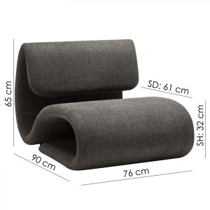 Dubna armchair design Clair by Georgsen - Dan form