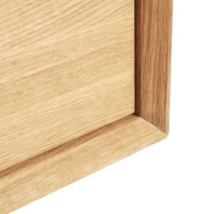 Solid oak wood and worked design for this sideboard from the Muubs