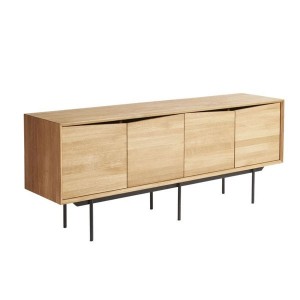 4-door solid oak sideboard