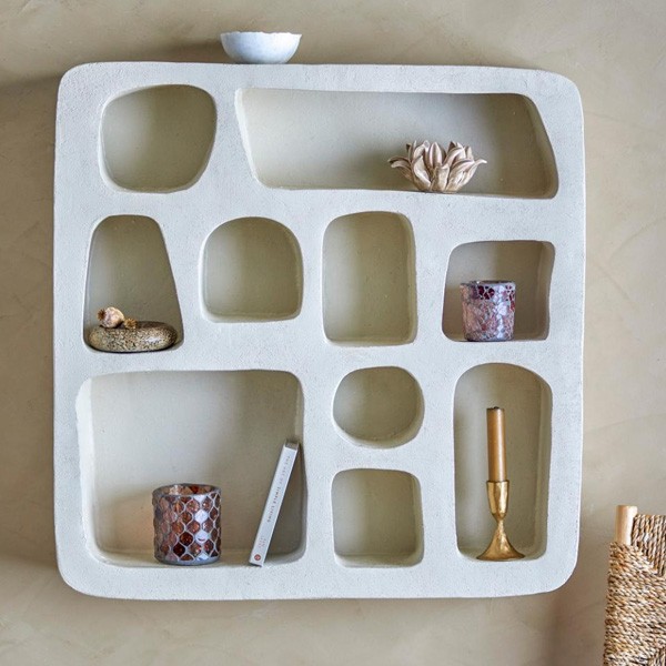 Antonio Nature Polyresin Shelf - Bloomingville