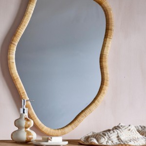 Ashlie Nature Rattan Wall Mirror - Bloomingville