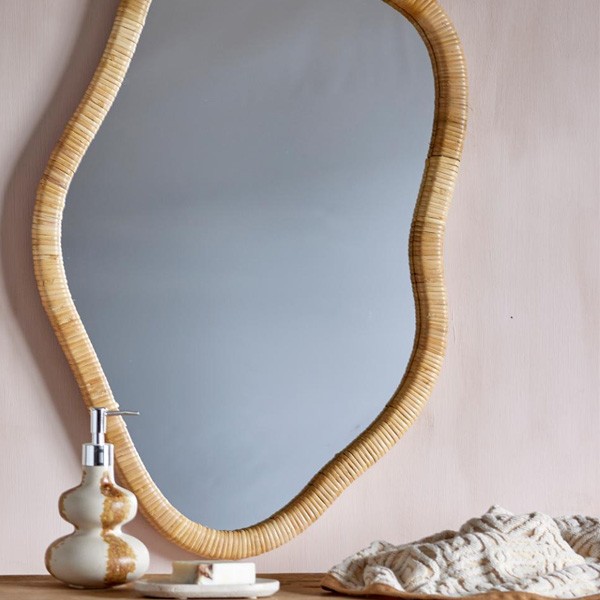 Miroir Ashlie mural Nature Rotin - Bloomingville