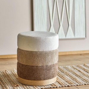 Bilbao Brown Pouf - Bloominville