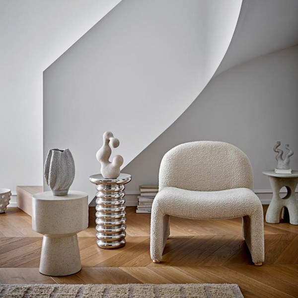 Basso Nature Resin Side Table - Bloomingville