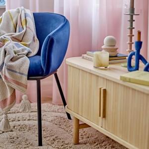 Cortona Blue Recycled Polyester Chair - Bloomingville