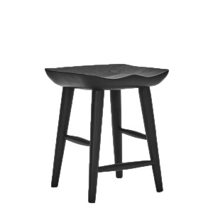 Black Mango Wood Stool 46 cm - House Doctor