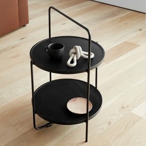 Table d'appoints plateau Ø46 cm Cadre Noir - Andersen