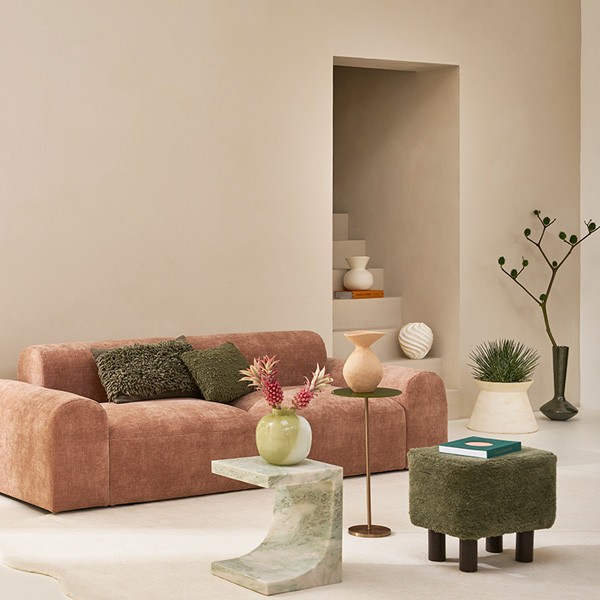 Tao AL old pink Left modular armchair - Urban Nature Culture,