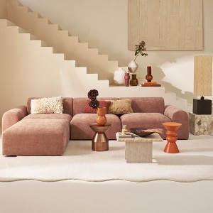 Fauteuil modulaire Tao AL lait vieux rose - Urban Nature Culture