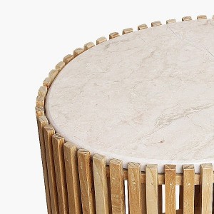 Infinity oval side table Sungkai - Raw Materials
