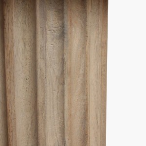 Table d'appoint Bullnose à rainures inversées naturelle 55 cm - Raw Materials