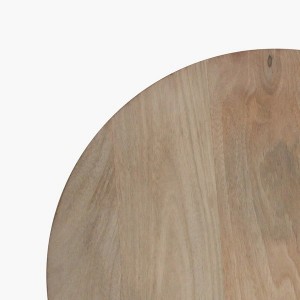 Bullnose Natural Reverse Grooved Side Table 50cm - Raw Materials