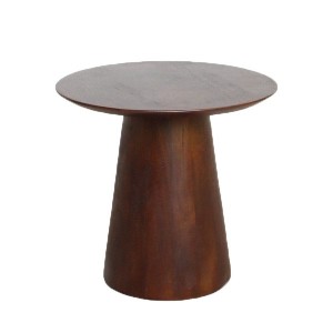 Table d'appoint Bullnose cône marron foncé 50 cm - Raw Materials