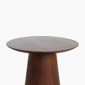 Table d'appoint Bullnose cône marron foncé 50 cm - Raw Materials