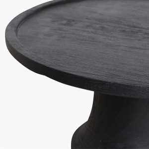 Nero Minuit Teak Side Table - Raw Materials