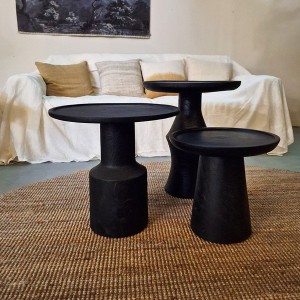 Nero Twilight Teak Side Table - Raw Materials