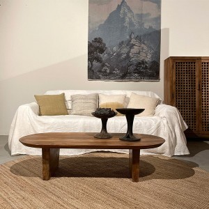 Table basse Bullnose manguier naturel - Raw Materials