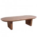Table basse ronde en bois de ferme - Raw Materials