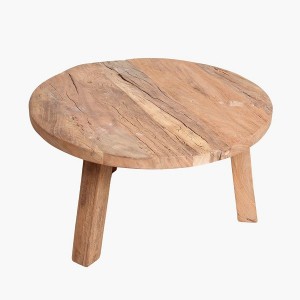 Round Farmhouse Wood Coffee Table - Raw Materials