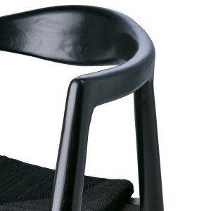 Portland Teak and Black Rope Armchair - Affari of Sweden