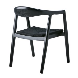 Portland Teak and Black Rope Armchair - Affari of Sweden