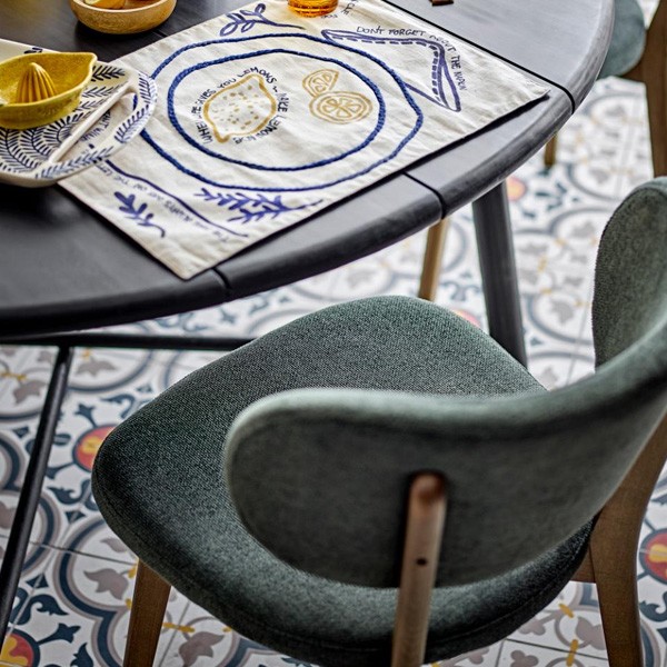 Chaise Cally Verte Hêtre - Creative Collection