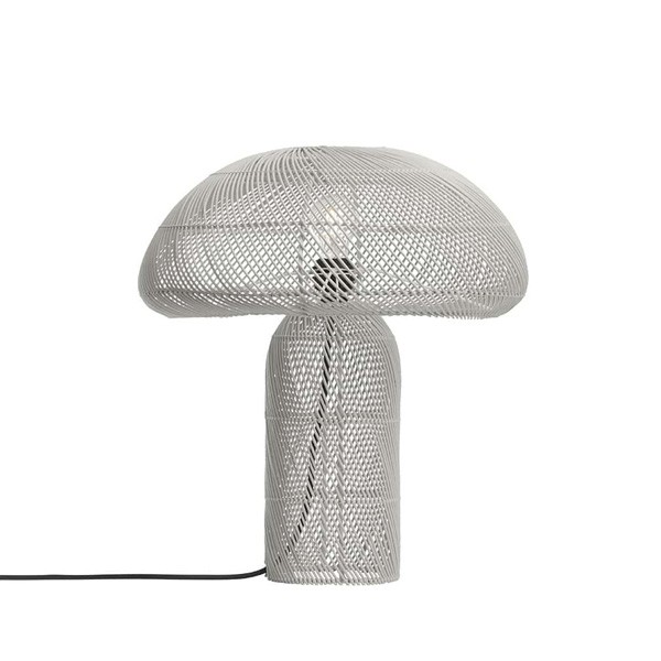 Recycled Swirl Grey Whirl Lamp - Original Home