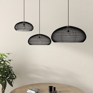 Suspension Pebble Recyclé noire X3 - Original Home