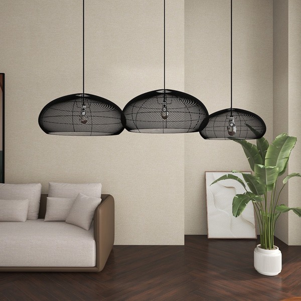 Suspension Pebble Recyclé noire X3 - Original Home