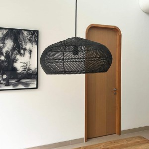 Black Recycled Pebble Pendant Light X3 - Original Home