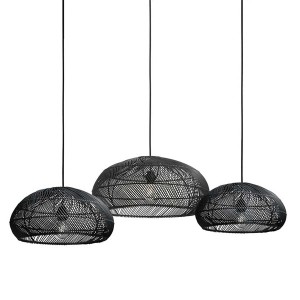 Suspension Pebble Recyclé noire X3 - Original Home