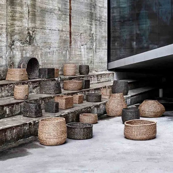 Black Round Basket X3 - Muubs